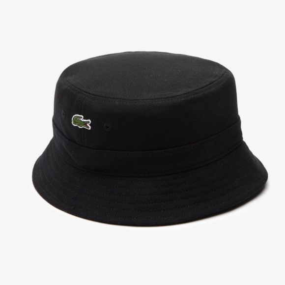 Lacoste NWT Bucket Hat (Black) size S/M - Picture 2 of 2